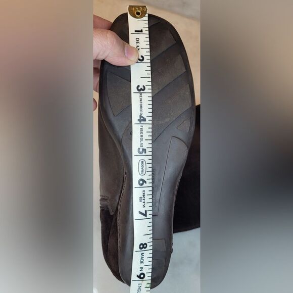 ANTONIO MELANI Brown Leather Heeled Boot Shoes Size 6 M - Picture 10 of 14